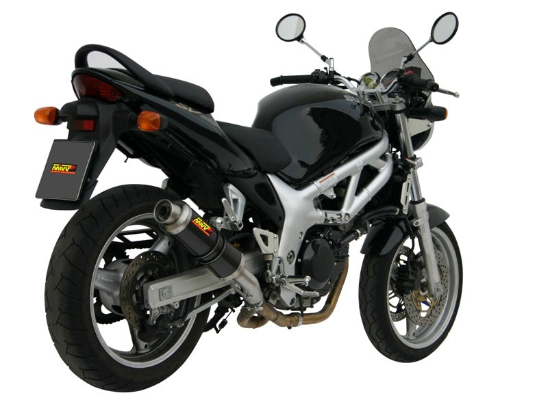 MIVV S.004 SUZUKI SV 650 ( 1999 / 2002 ) Slip-on Exhaust "GP" (carbon; approved) – Accessories in the 2WheelsHero Motorcycle Aftermarket Accessories and Parts Online Shop