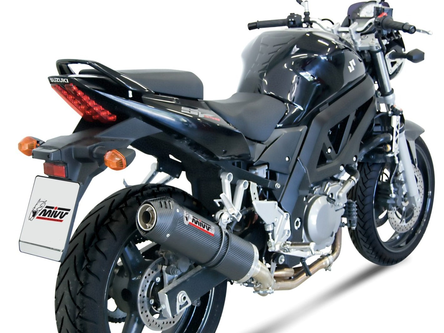 MIVV S.015 SUZUKI SV 650 ( 2004 / 15 ) Slip-on Exhaust "Oval" (carbon + cap; approved) – Accessories in the 2WheelsHero Motorcycle Aftermarket Accessories and Parts Online Shop