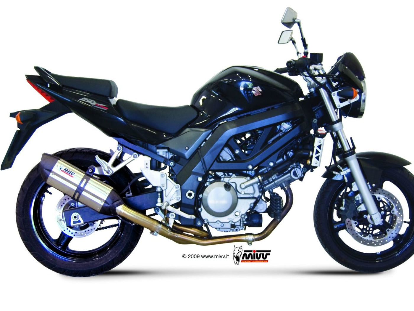 MIVV S.015 SUZUKI SV 650 ( 2004 / 15 ) Slip-on Exhaust "Suono" (stainless steel; approved) – Accessories in the 2WheelsHero Motorcycle Aftermarket Accessories and Parts Online Shop