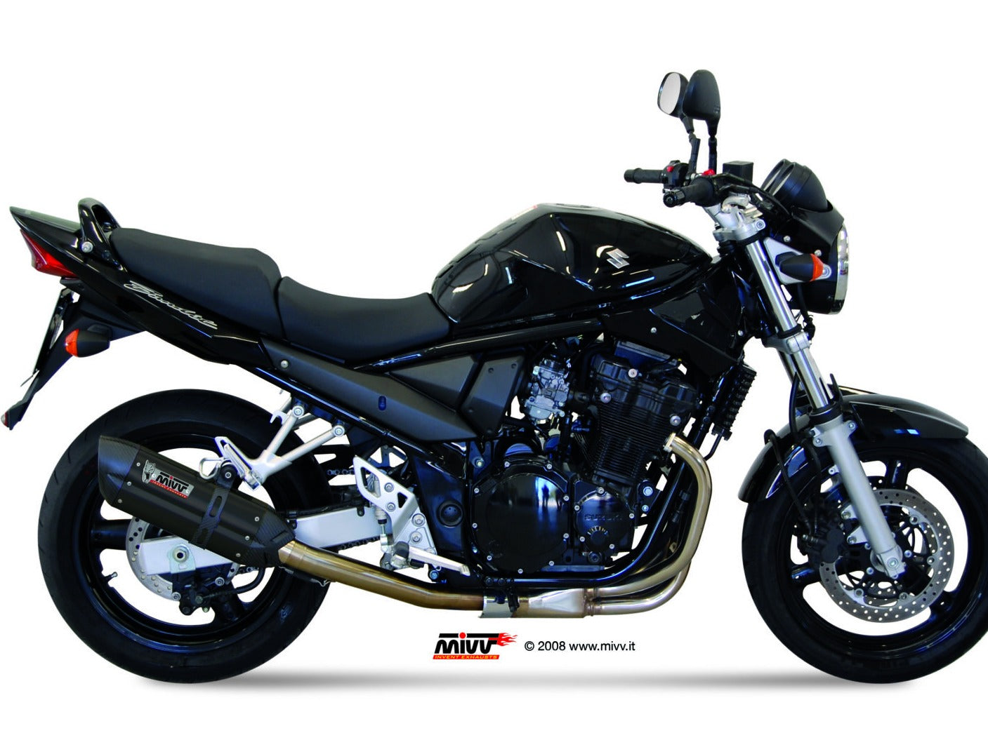 MIVV S.017 SUZUKI GSF 650 Bandit ( 2005 - 06 ) Slip-on Exhaust "Suono" (black; approved) – Accessories in the 2WheelsHero Motorcycle Aftermarket Accessories and Parts Online Shop