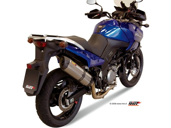 MIVV S.019 SUZUKI V-Strom 650 ( 2004 / 06 ) Full System Exhaust "Suono" (stainless steel; approved) – Accessories in the 2WheelsHero Motorcycle Aftermarket Accessories and Parts Online Shop
