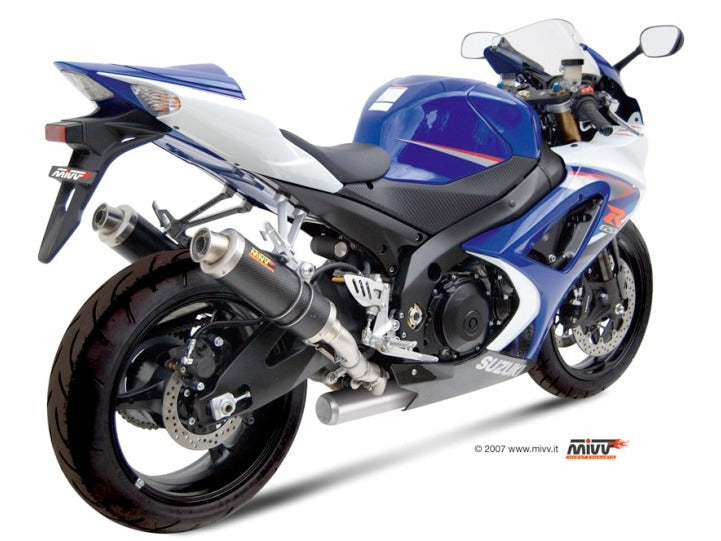 MIVV S.028 SUZUKI GSX-R 1000 ( 2007 - 08 ) Dual Slip-on Exhaust "GP" (carbon; approved) – Accessories in the 2WheelsHero Motorcycle Aftermarket Accessories and Parts Online Shop