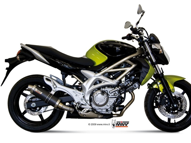 MIVV S.035 SUZUKI Gladius ( 2009 / 15 ) Slip-on Exhaust "GP" (carbon; approved) – Accessories in the 2WheelsHero Motorcycle Aftermarket Accessories and Parts Online Shop