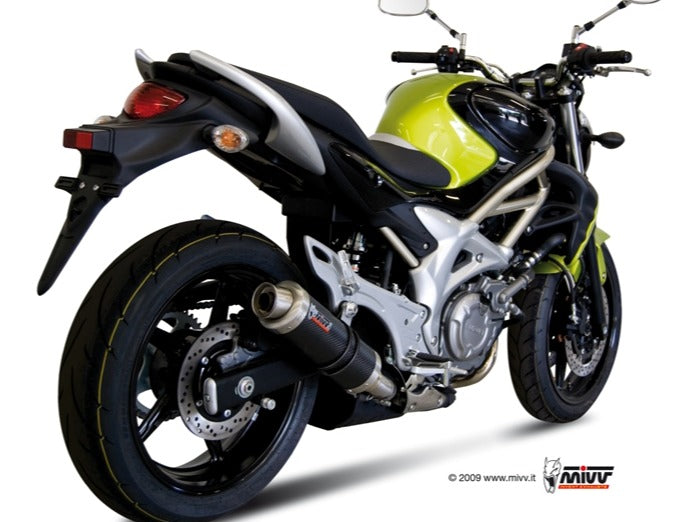 MIVV S.035 SUZUKI Gladius ( 2009 / 15 ) Slip-on Exhaust "GP" (carbon; approved) – Accessories in the 2WheelsHero Motorcycle Aftermarket Accessories and Parts Online Shop