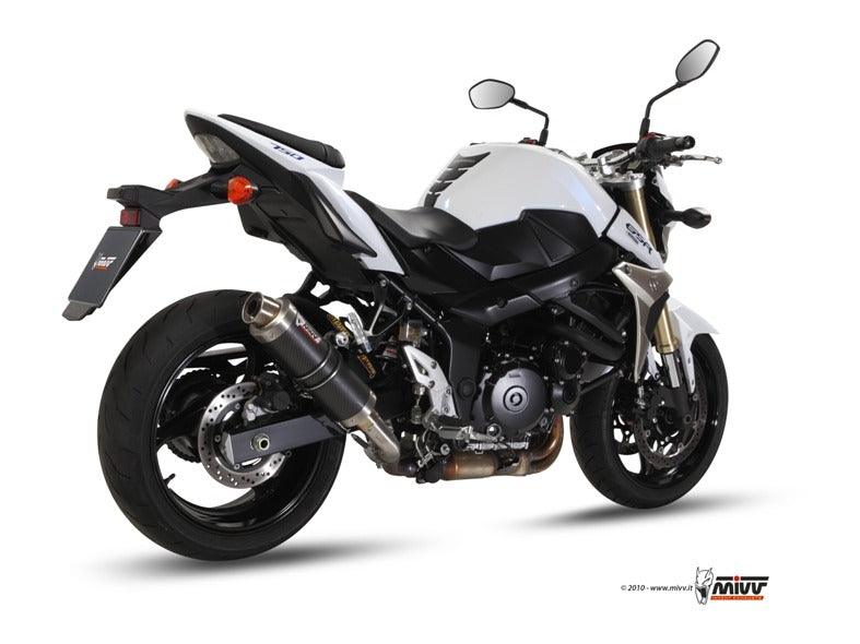 MIVV S.037 SUZUKI GSR 750 ( 2011 / 16 ) Slip-on Exhaust "GP" (carbon; approved) – Accessories in the 2WheelsHero Motorcycle Aftermarket Accessories and Parts Online Shop