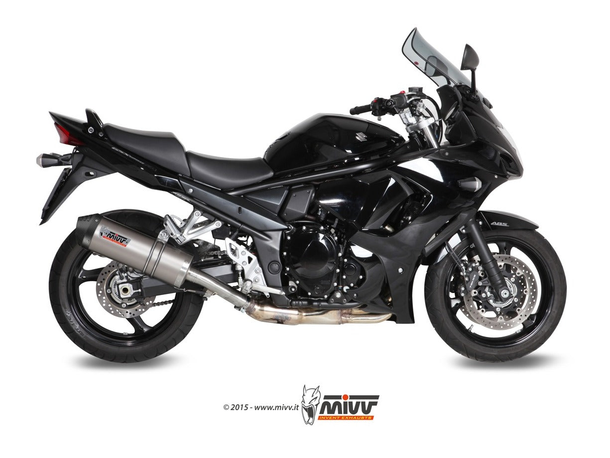 MIVV S.029 SUZUKI GSX 1250 FA ( 2009 / 16 ) Slip-on Exhaust "Oval" (titanium + carbon cap; approved) – Accessories in the 2WheelsHero Motorcycle Aftermarket Accessories and Parts Online Shop