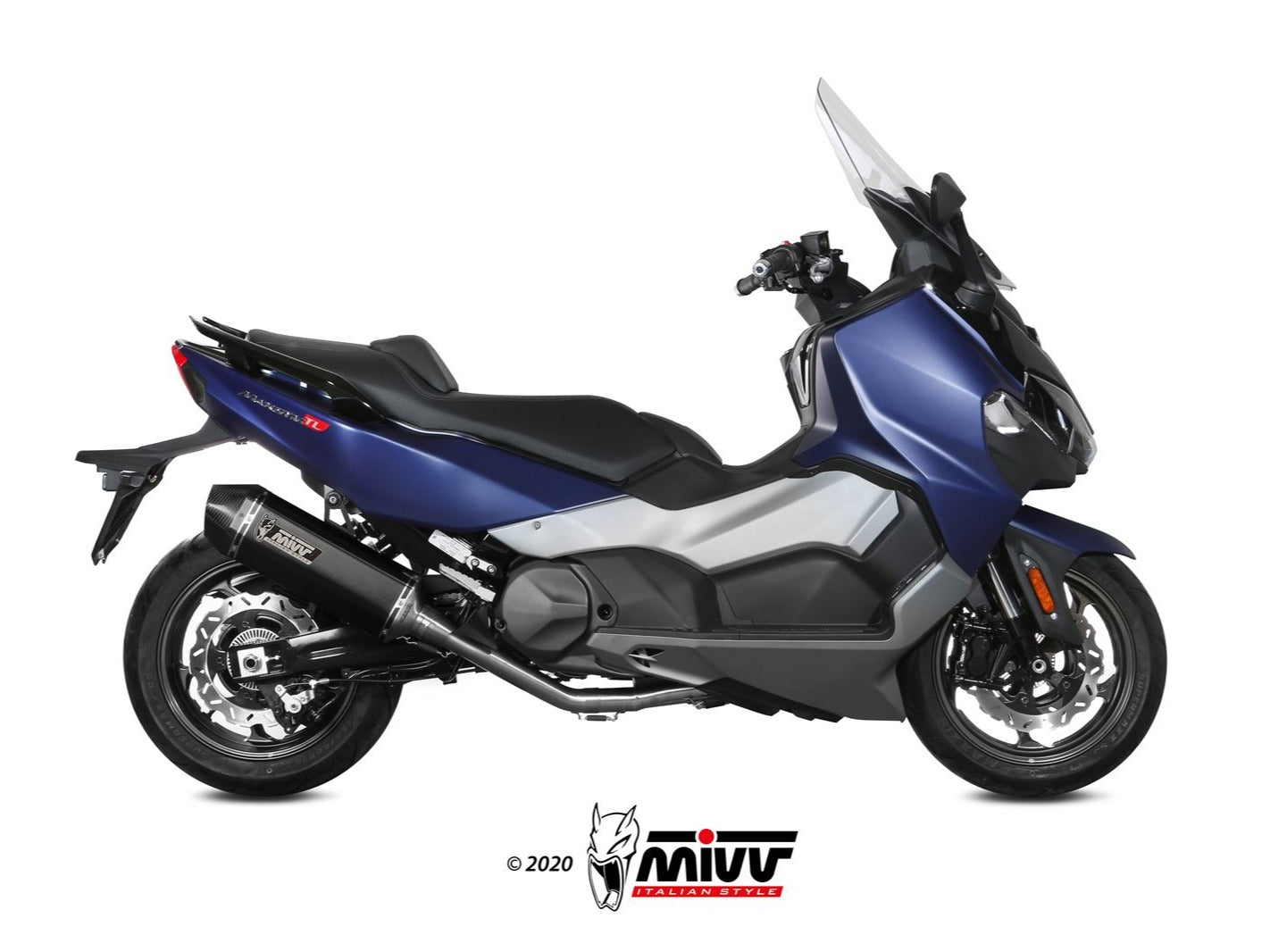 MIVV SY.002 SYM MAXSYM TL 500 ( 2019 - 20 ) Full System Exhaust "Speed Edge" (black; approved) – Accessories in the 2WheelsHero Motorcycle Aftermarket Accessories and Parts Online Shop