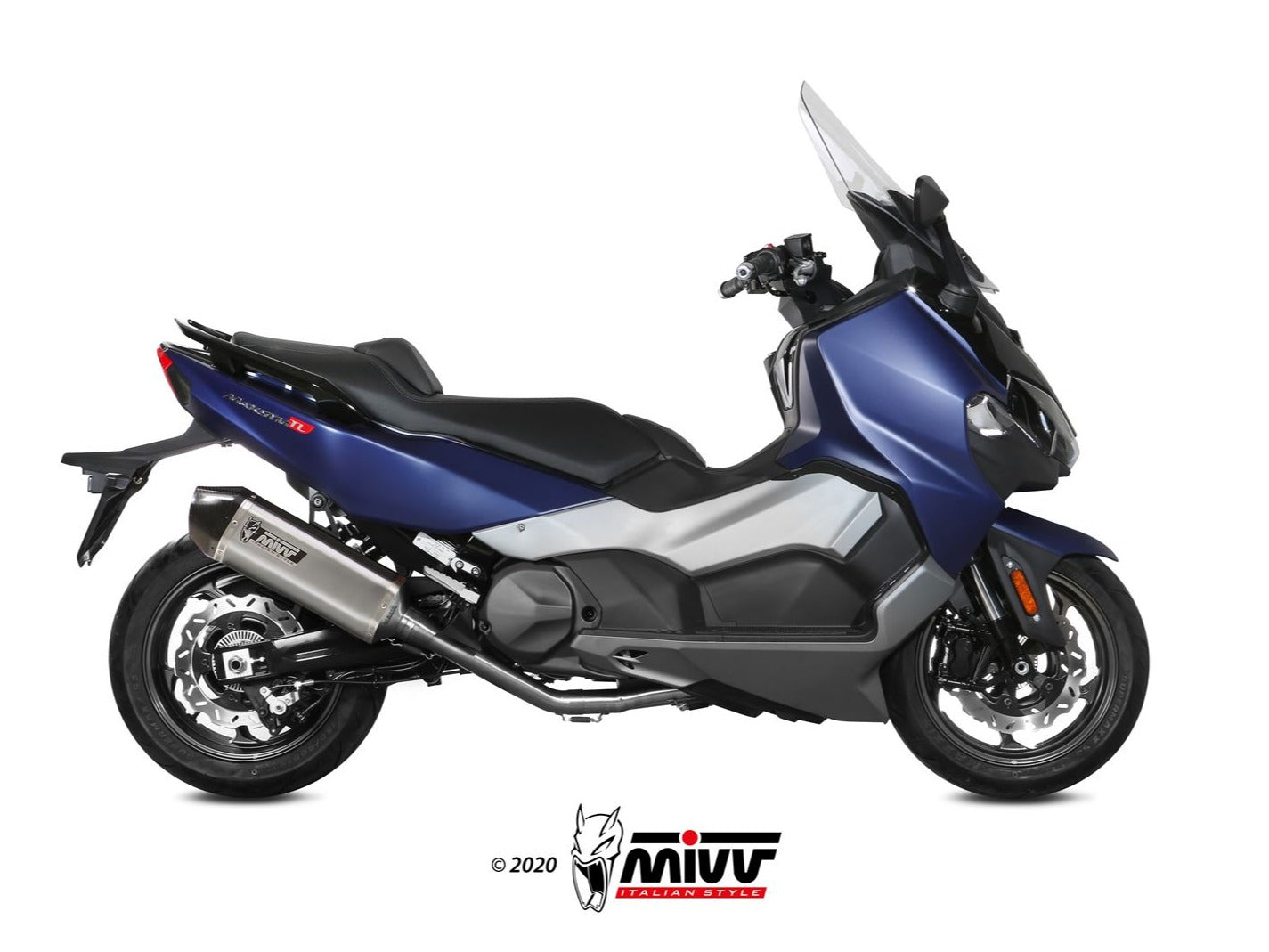 MIVV SY.002 SYM MAXSYM TL 500 ( 2019 - 20 ) Full System Exhaust "Speed Edge" (stainless steel; approved) – Accessories in the 2WheelsHero Motorcycle Aftermarket Accessories and Parts Online Shop