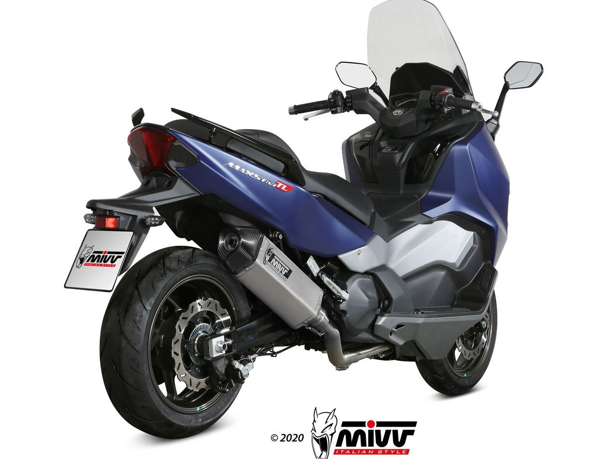 MIVV SY.002 SYM MAXSYM TL 500 ( 2019 - 20 ) Full System Exhaust "Speed Edge" (stainless steel; approved) – Accessories in the 2WheelsHero Motorcycle Aftermarket Accessories and Parts Online Shop