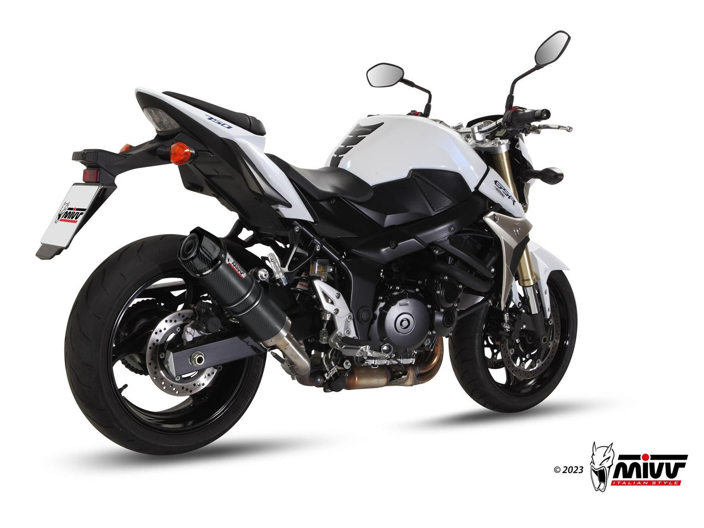 MIVV S.037 SUZUKI GSR 750 ( 2011 / 16 ) Slip-on Exhaust "GP" (carbon + cap; approved) – Accessories in the 2WheelsHero Motorcycle Aftermarket Accessories and Parts Online Shop