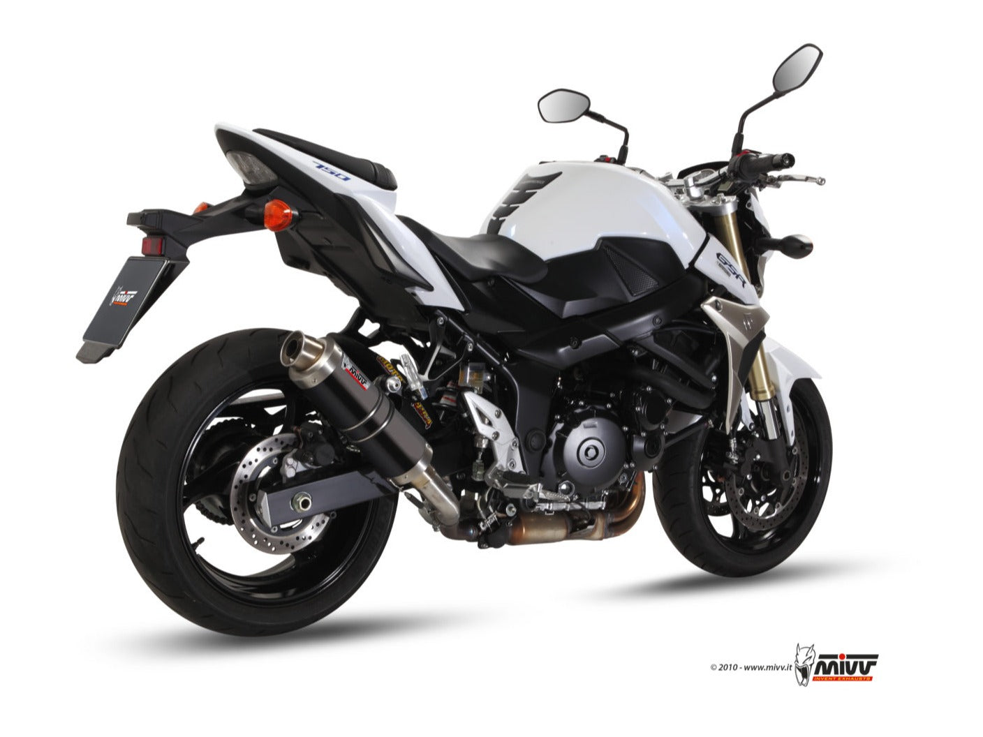 MIVV S.037 SUZUKI GSR 750 ( 2011 / 16 ) Slip-on Exhaust "GP" (black; approved) – Accessories in the 2WheelsHero Motorcycle Aftermarket Accessories and Parts Online Shop