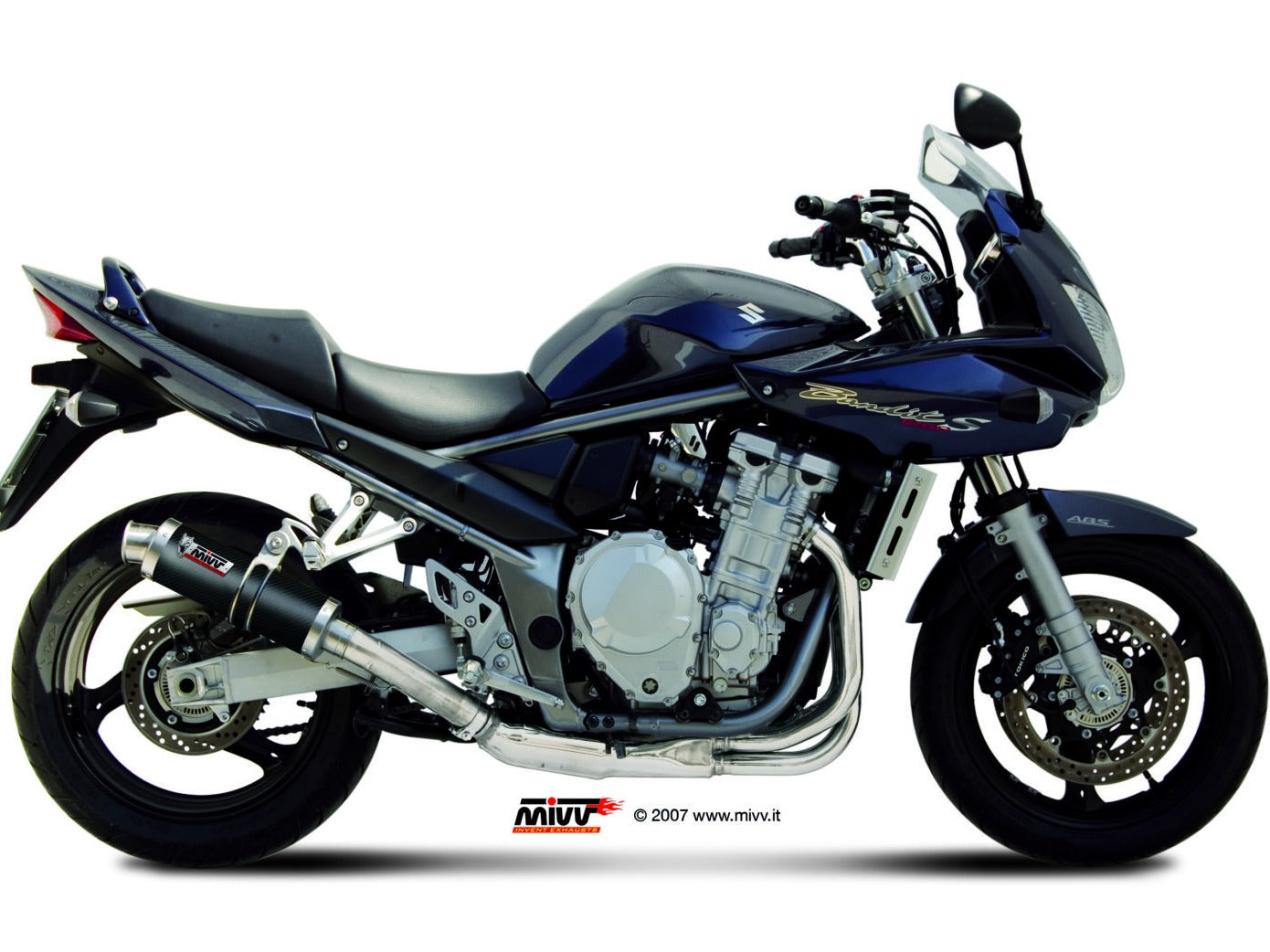 MIVV S.029 SUZUKI GSF 1250 Bandit ( 2007 / 16 ) Slip-on Exhaust "GP" (carbon; approved) – Accessories in the 2WheelsHero Motorcycle Aftermarket Accessories and Parts Online Shop