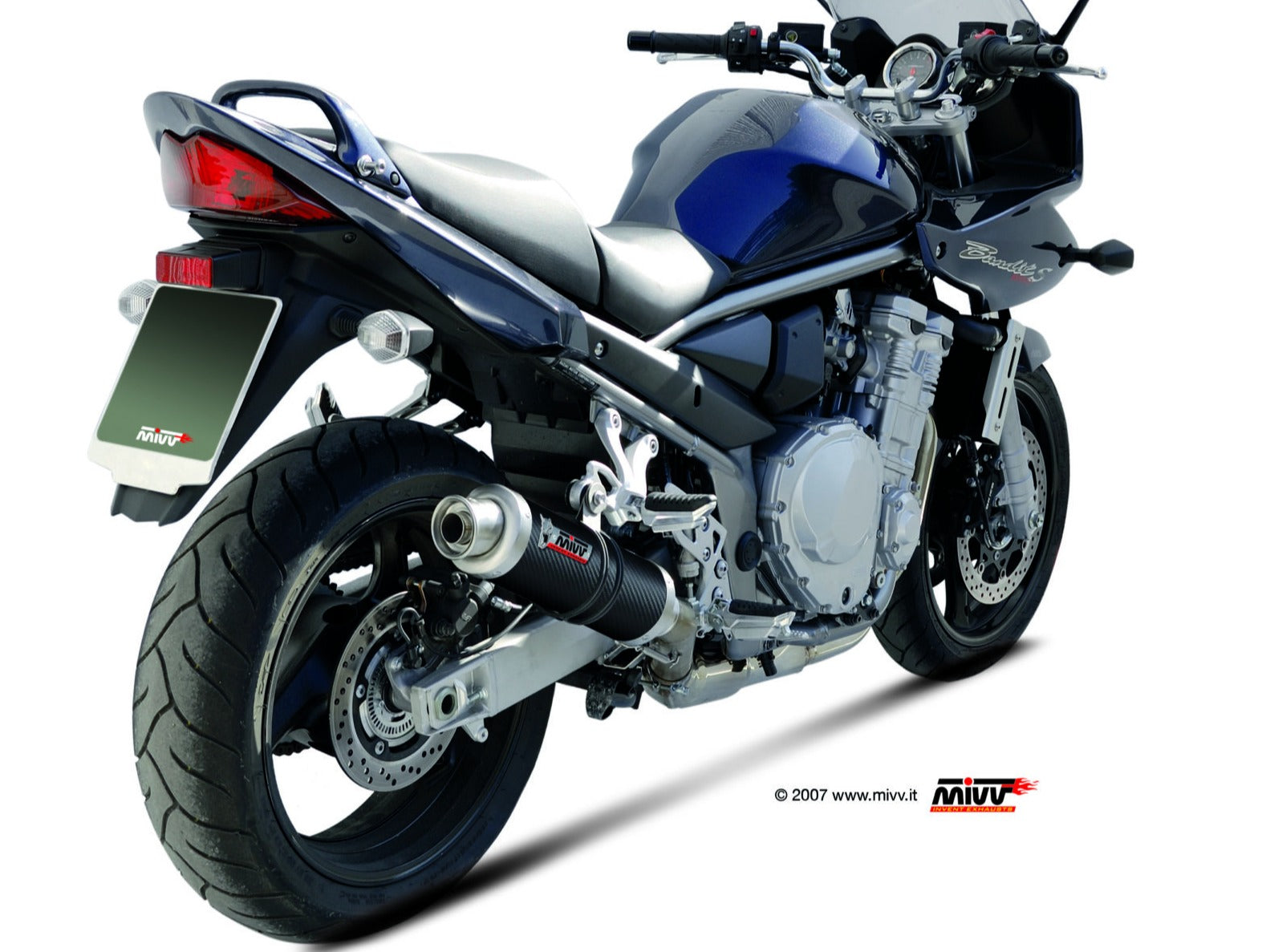 MIVV S.029 SUZUKI GSF 1250 Bandit ( 2007 / 16 ) Slip-on Exhaust "GP" (carbon; approved) – Accessories in the 2WheelsHero Motorcycle Aftermarket Accessories and Parts Online Shop