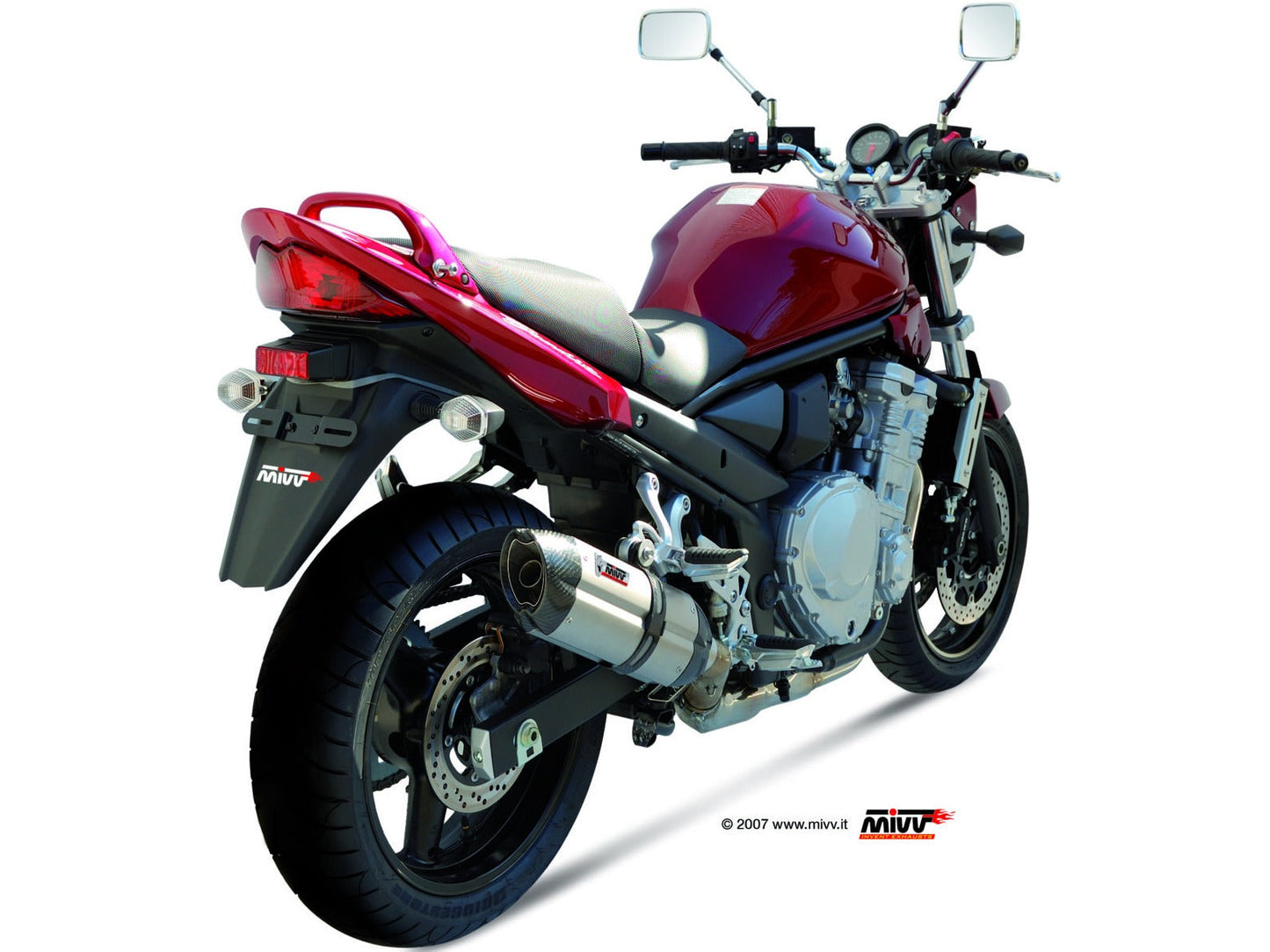 MIVV S.030 SUZUKI GSF 650 Bandit / GSX 650 F ( 2007 / 15 ) Slip-on Exhaust "Suono" (stainless steel; approved) – Accessories in the 2WheelsHero Motorcycle Aftermarket Accessories and Parts Online Shop