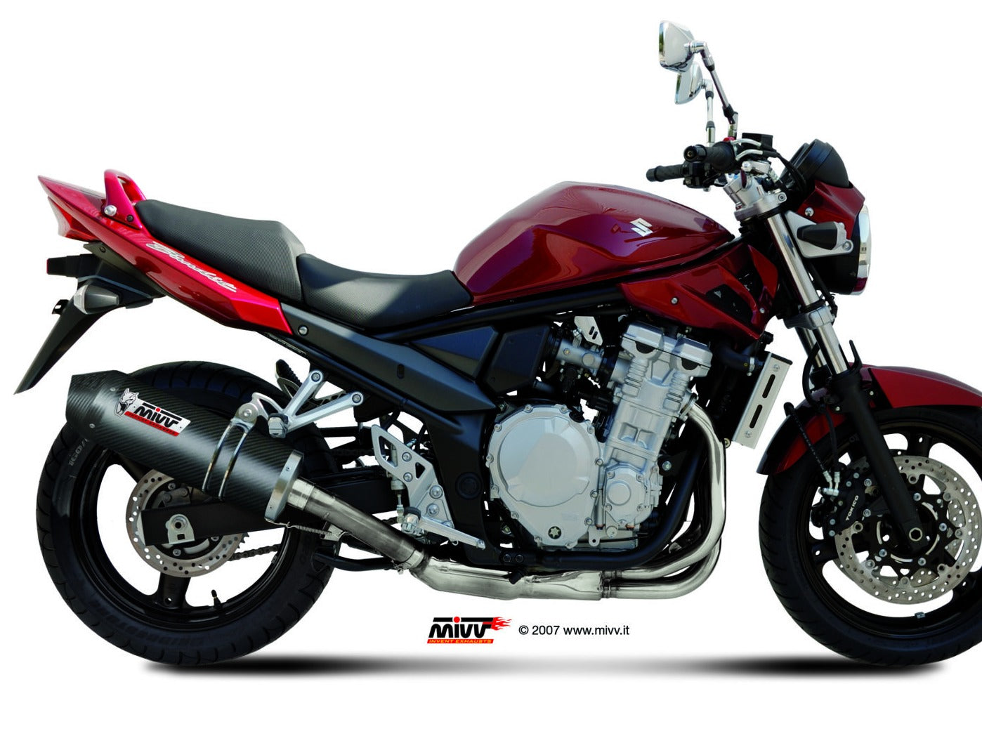 MIVV S.030 SUZUKI GSF 650 Bandit / GSX 650 F ( 2007 / 15 ) Slip-on Exhaust "Oval" (carbon + cap; approved) – Accessories in the 2WheelsHero Motorcycle Aftermarket Accessories and Parts Online Shop