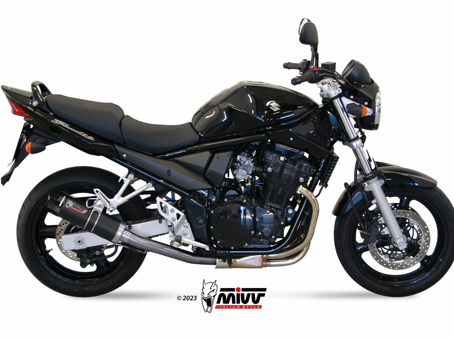 MIVV S.017 SUZUKI GSF 650 Bandit ( 2005 - 06 ) Slip-on Exhaust "GP" (carbon + cap; approved) – Accessories in the 2WheelsHero Motorcycle Aftermarket Accessories and Parts Online Shop