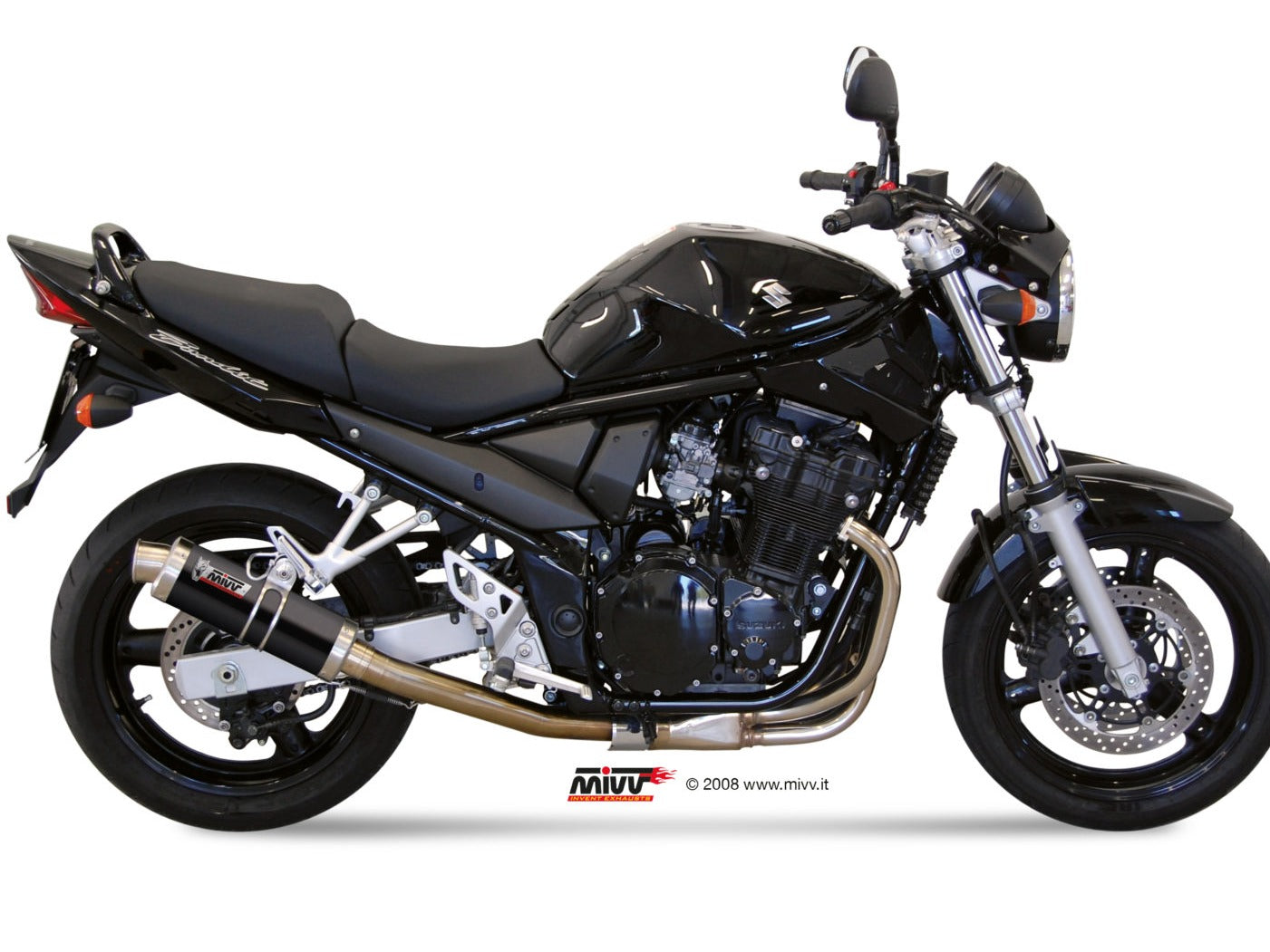 MIVV S.017 SUZUKI GSF 650 Bandit ( 2005 - 06 ) Slip-on Exhaust "GP" (black; approved) – Accessories in the 2WheelsHero Motorcycle Aftermarket Accessories and Parts Online Shop