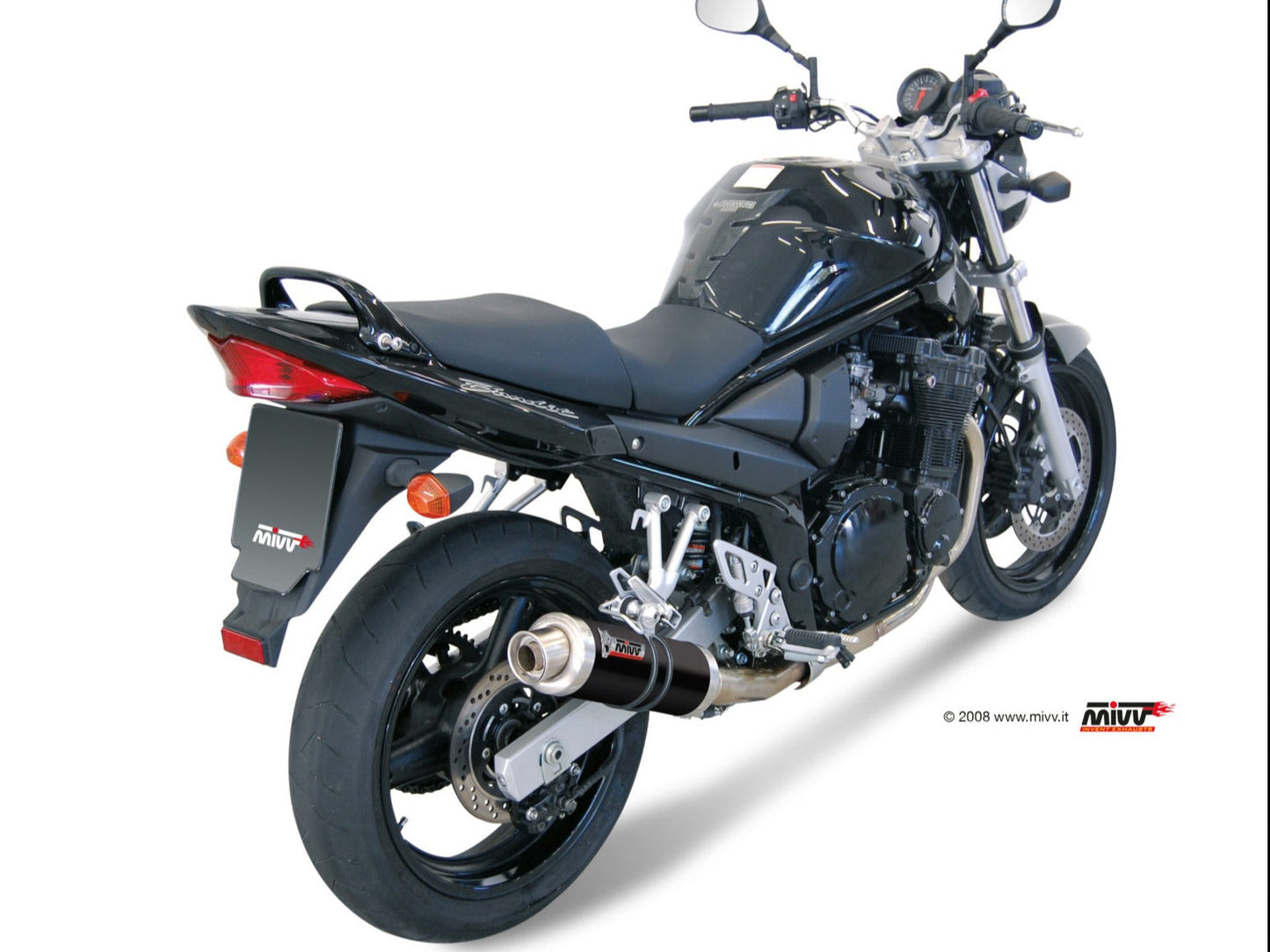 MIVV S.017 SUZUKI GSF 650 Bandit ( 2005 - 06 ) Slip-on Exhaust "GP" (black; approved) – Accessories in the 2WheelsHero Motorcycle Aftermarket Accessories and Parts Online Shop