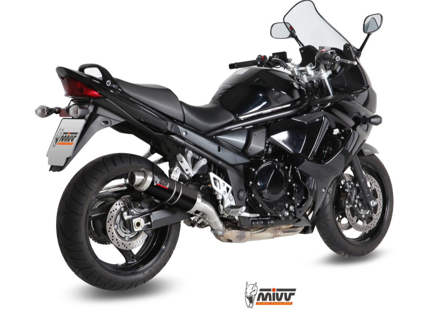 MIVV S.029 SUZUKI GSX 1250 FA ( 2009 / 16 ) Slip-on Exhaust "GP" (black; approved) – Accessories in the 2WheelsHero Motorcycle Aftermarket Accessories and Parts Online Shop