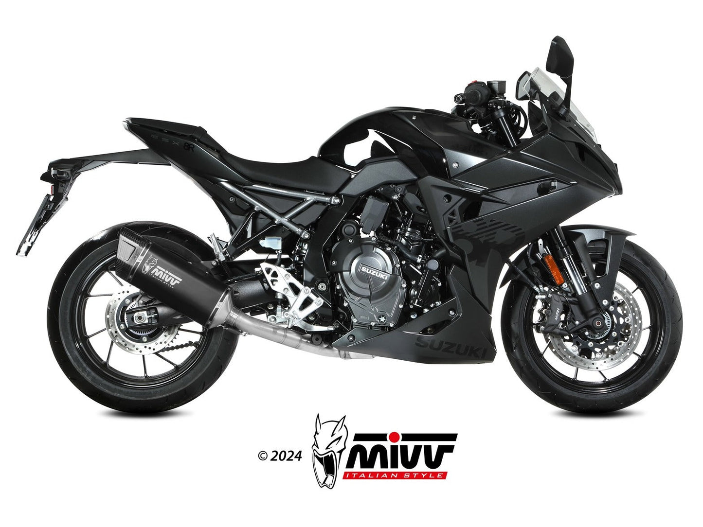 MIVV S.063 SUZUKI GSX-8R / 8S ( 2022+ ) Full System High Exhaust "SR-1" (black; approved) – Accessories in the 2WheelsHero Motorcycle Aftermarket Accessories and Parts Online Shop