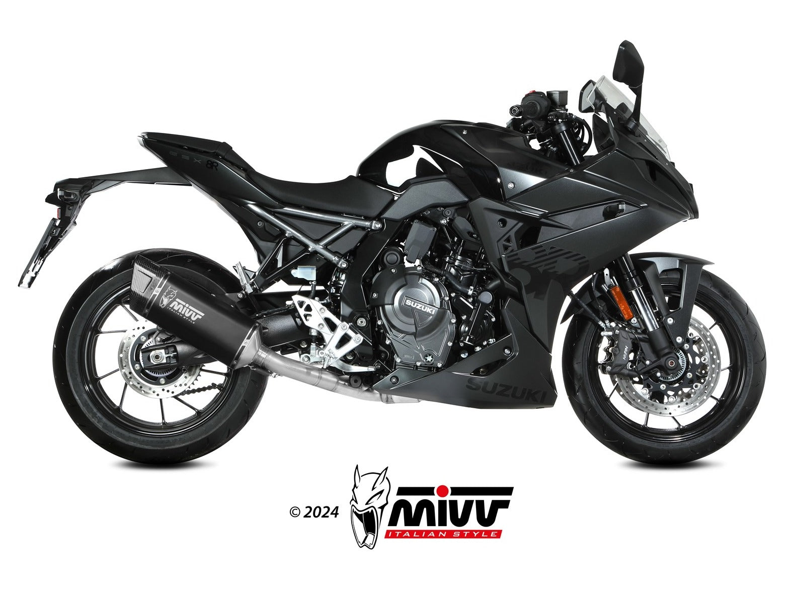 MIVV S.063 SUZUKI GSX-8R / 8S ( 2022+ ) Full System High Exhaust "SR-1" (black; approved) – Accessories in the 2WheelsHero Motorcycle Aftermarket Accessories and Parts Online Shop