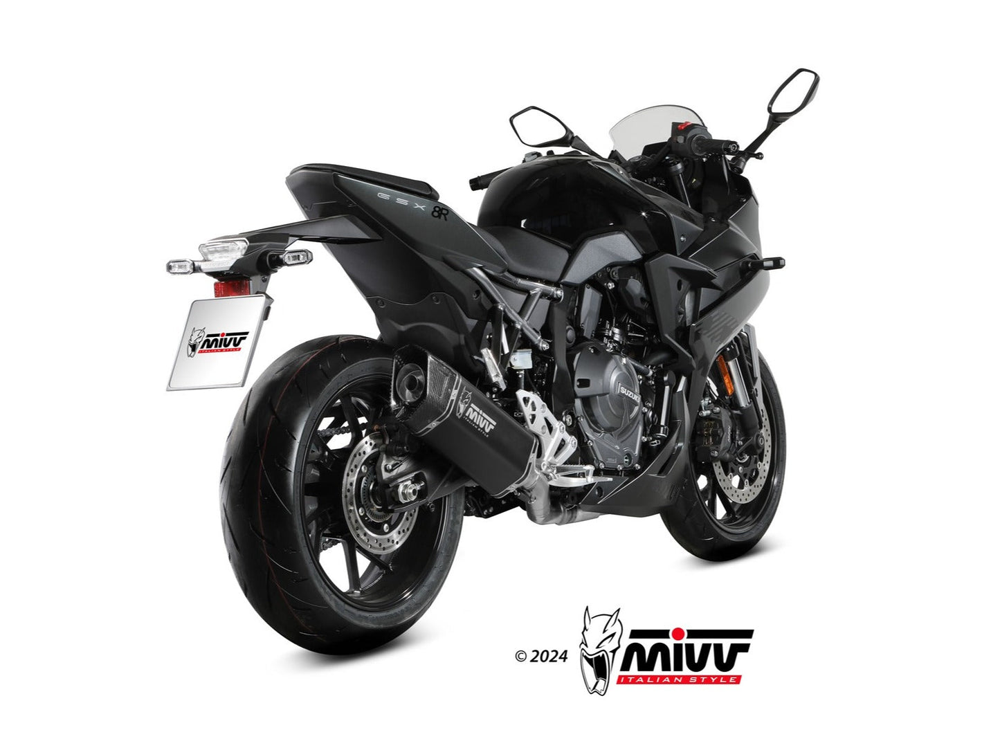 MIVV S.063 SUZUKI GSX-8R / 8S ( 2022+ ) Full System High Exhaust "SR-1" (black; approved) – Accessories in the 2WheelsHero Motorcycle Aftermarket Accessories and Parts Online Shop