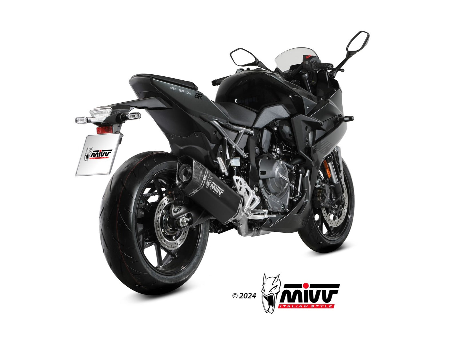 MIVV S.063 SUZUKI GSX-8R / 8S ( 2022+ ) Full System High Exhaust "SR-1" (black; approved) – Accessories in the 2WheelsHero Motorcycle Aftermarket Accessories and Parts Online Shop