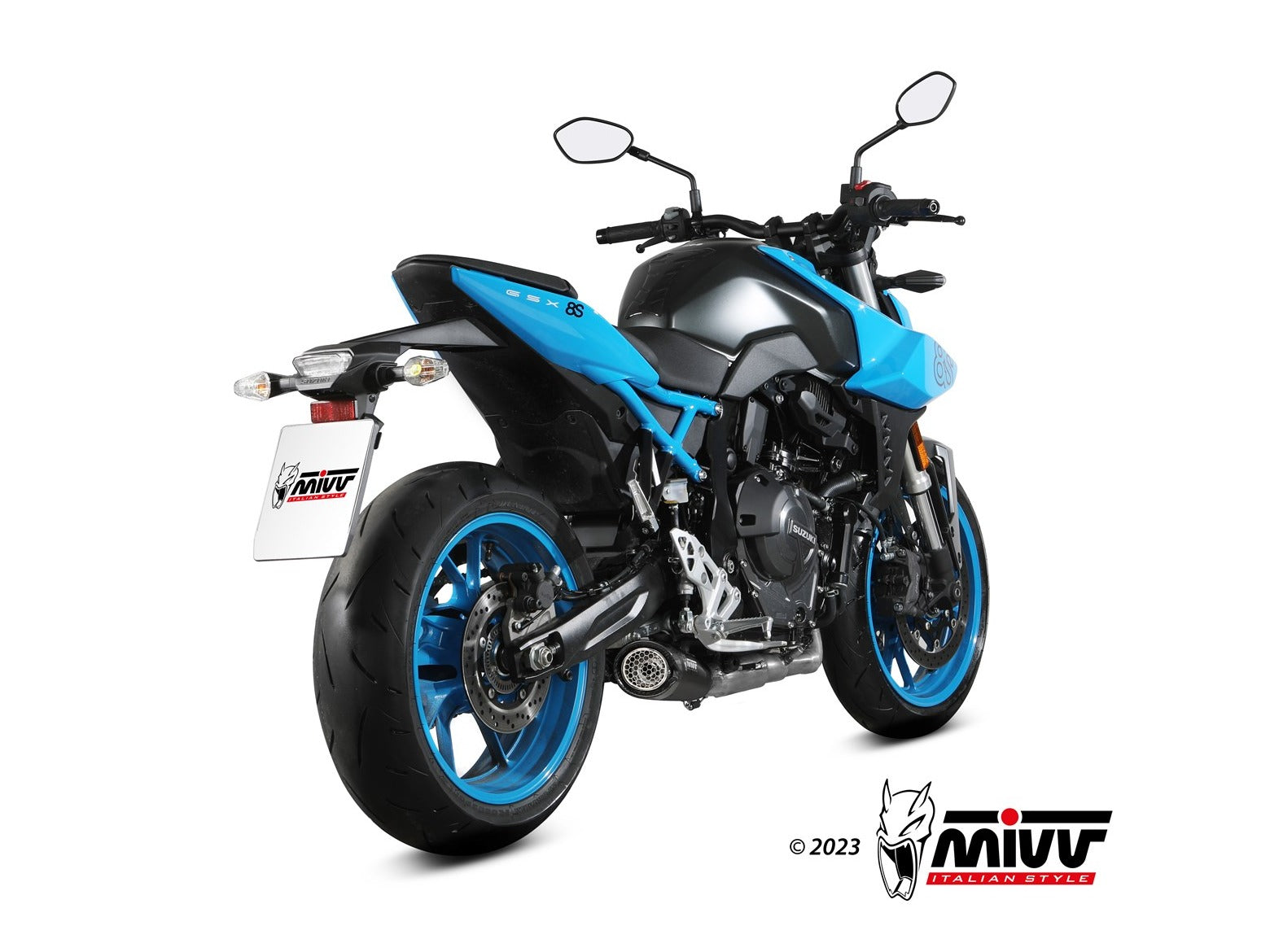 MIVV S.062 SUZUKI GSX-8R / 8S ( 2022+ ) Full System Exhaust "X-M5" (black; not approved) – Accessories in the 2WheelsHero Motorcycle Aftermarket Accessories and Parts Online Shop