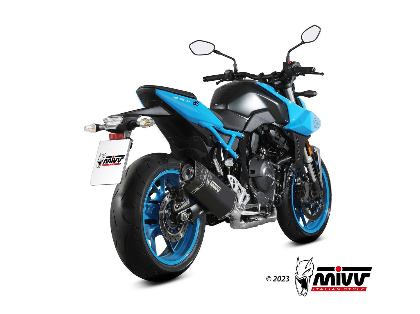 MIVV S.063 SUZUKI GSX-8R / 8S ( 2022+ ) Full System High Exhaust "SR-1" (black; approved) – Accessories in the 2WheelsHero Motorcycle Aftermarket Accessories and Parts Online Shop