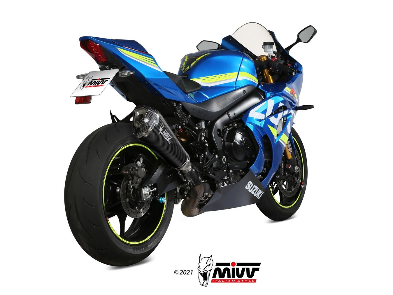 MIVV S.050 SUZUKI GSX-R 1000 ( 2017 / 20 ) Slip-on Exhaust "Delta Race" (carbon; approved) – Accessories in the 2WheelsHero Motorcycle Aftermarket Accessories and Parts Online Shop