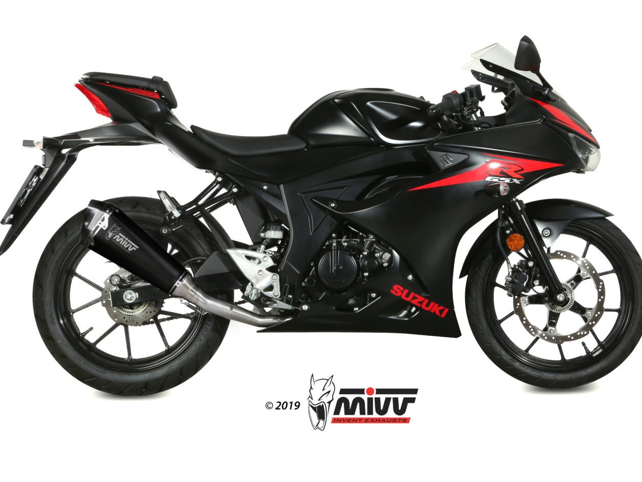 MIVV S.055 SUZUKI GSX-R / S 125 ( 2017 / 20 ) Full System Exhaust "Delta Race" (black; approved) – Accessories in the 2WheelsHero Motorcycle Aftermarket Accessories and Parts Online Shop