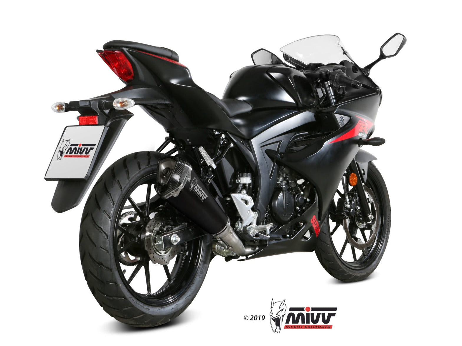 MIVV S.055 SUZUKI GSX-R / S 125 ( 2017 / 20 ) Full System Exhaust "Delta Race" (black; approved) – Accessories in the 2WheelsHero Motorcycle Aftermarket Accessories and Parts Online Shop