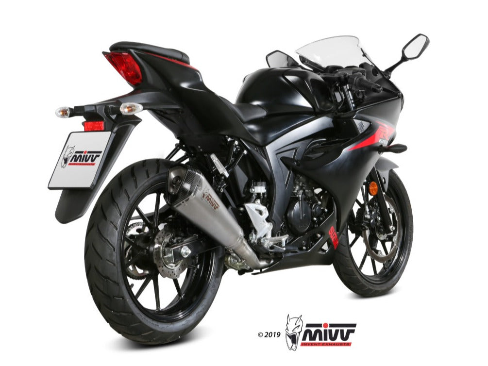 MIVV S.055 SUZUKI GSX-R / S 125 ( 2017 / 20 ) Full System Exhaust "Delta Race" (stainless steel; approved) – Accessories in the 2WheelsHero Motorcycle Aftermarket Accessories and Parts Online Shop