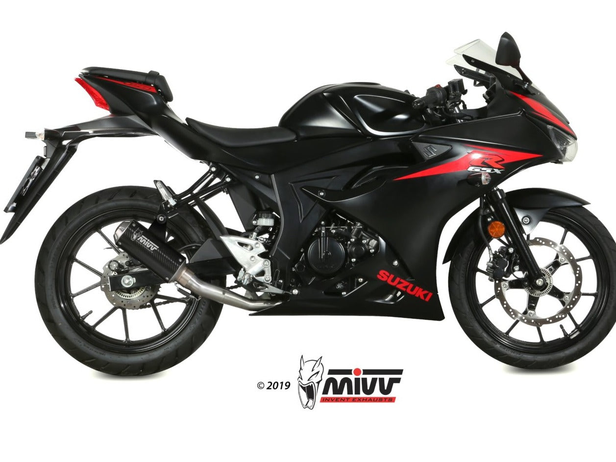 MIVV S.055 SUZUKI GSX-R / S 125 ( 2017 / 20 ) Full System Exhaust "MK3" (carbon; not approved) – Accessories in the 2WheelsHero Motorcycle Aftermarket Accessories and Parts Online Shop