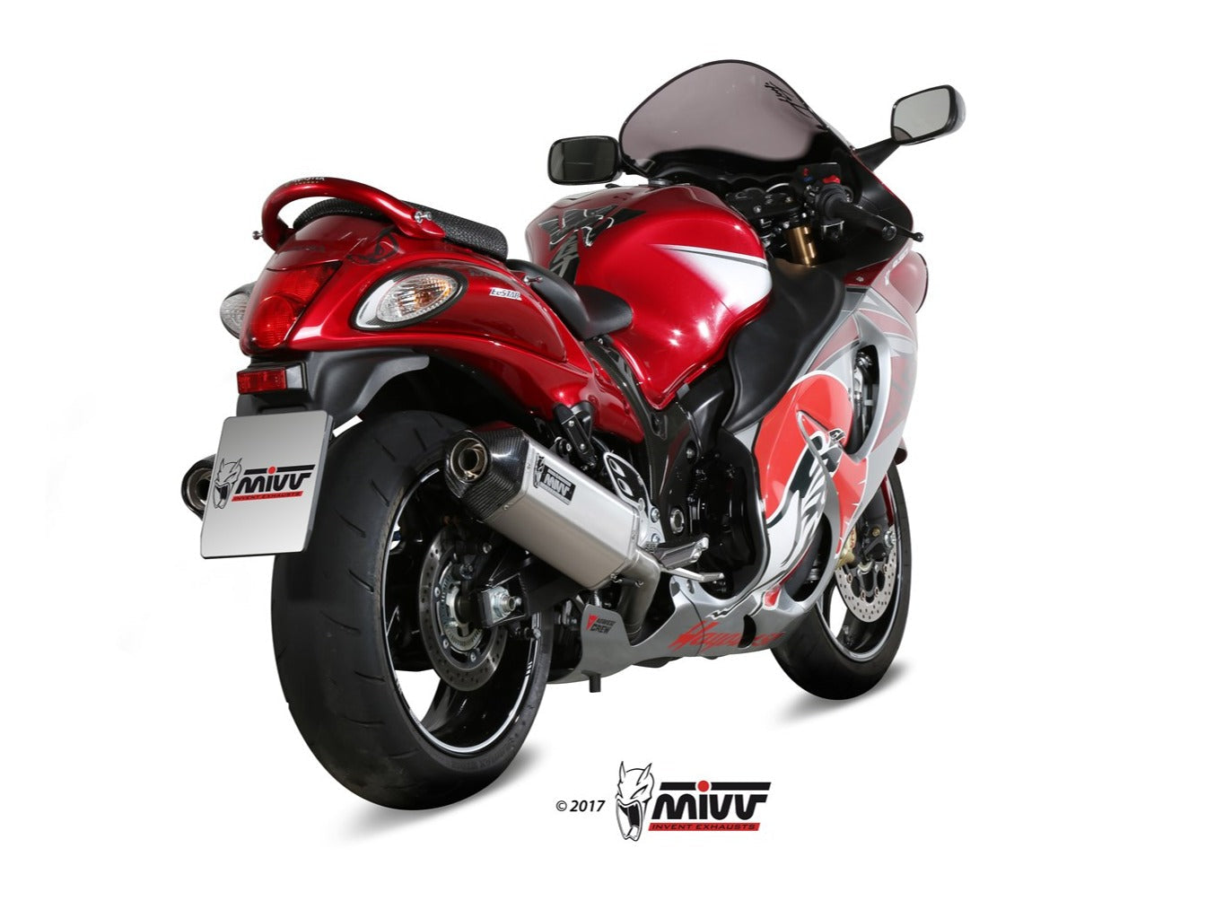 MIVV S.052 SUZUKI GSX-R 1300 Hayabusa ( 2008 / 17 ) Dual Slip-on Exhaust "Speed Edge" (stainless steel; approved) – Accessories in the 2WheelsHero Motorcycle Aftermarket Accessories and Parts Online Shop