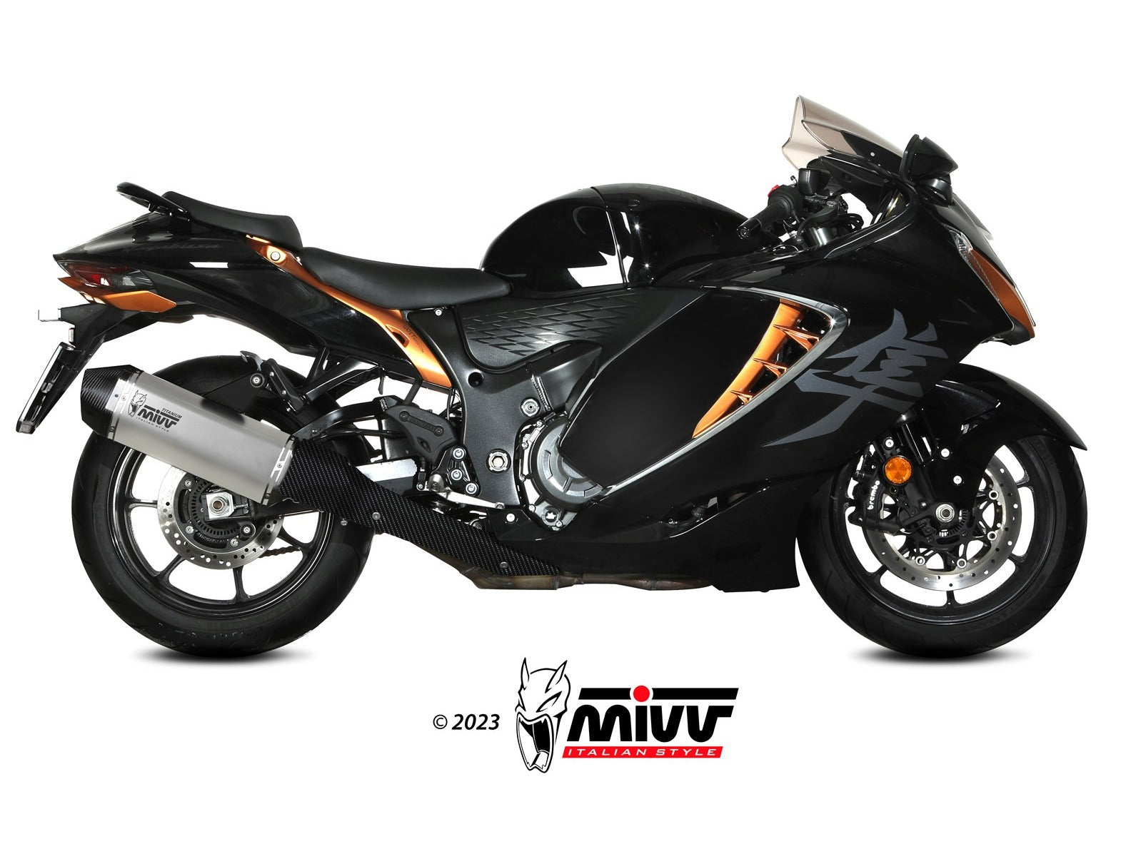 MIVV S.060 SUZUKI GSX-R 1300 Hayabusa ( 2021+ ) Dual Slip-on Exhaust "Speed Edge" (titanium; approved) – Accessories in the 2WheelsHero Motorcycle Aftermarket Accessories and Parts Online Shop
