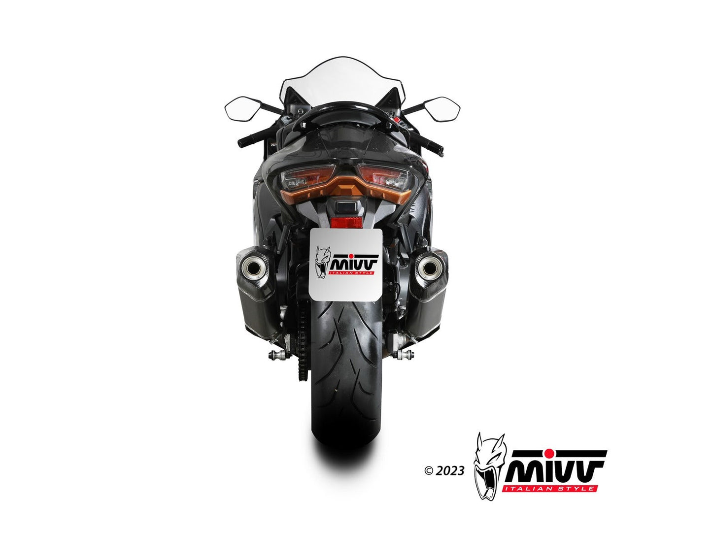MIVV S.060 SUZUKI GSX-R 1300 Hayabusa ( 2021+ ) Dual Slip-on Exhaust "Speed Edge" (black titanium; approved) – Accessories in the 2WheelsHero Motorcycle Aftermarket Accessories and Parts Online Shop