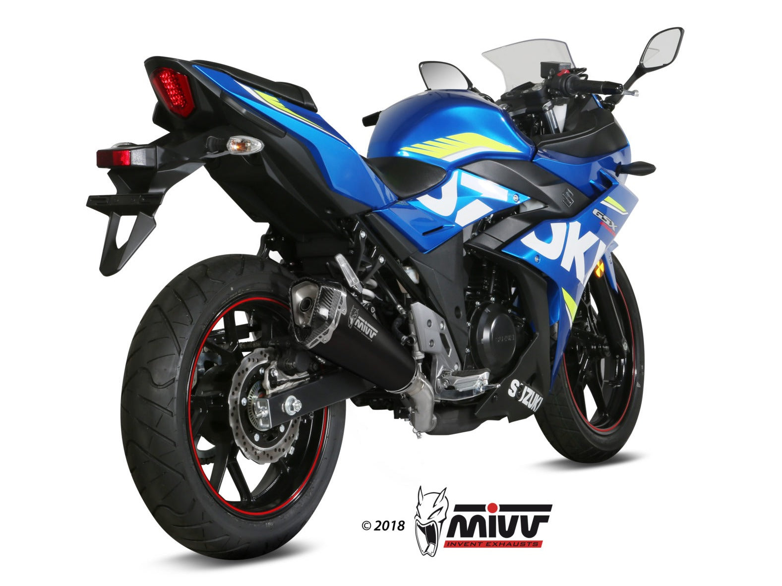 MIVV S.054 SUZUKI GSX 250 R ( 2017 / 20 ) Slip-on Exhaust "DeltaRace" (black; approved) – Accessories in the 2WheelsHero Motorcycle Aftermarket Accessories and Parts Online Shop