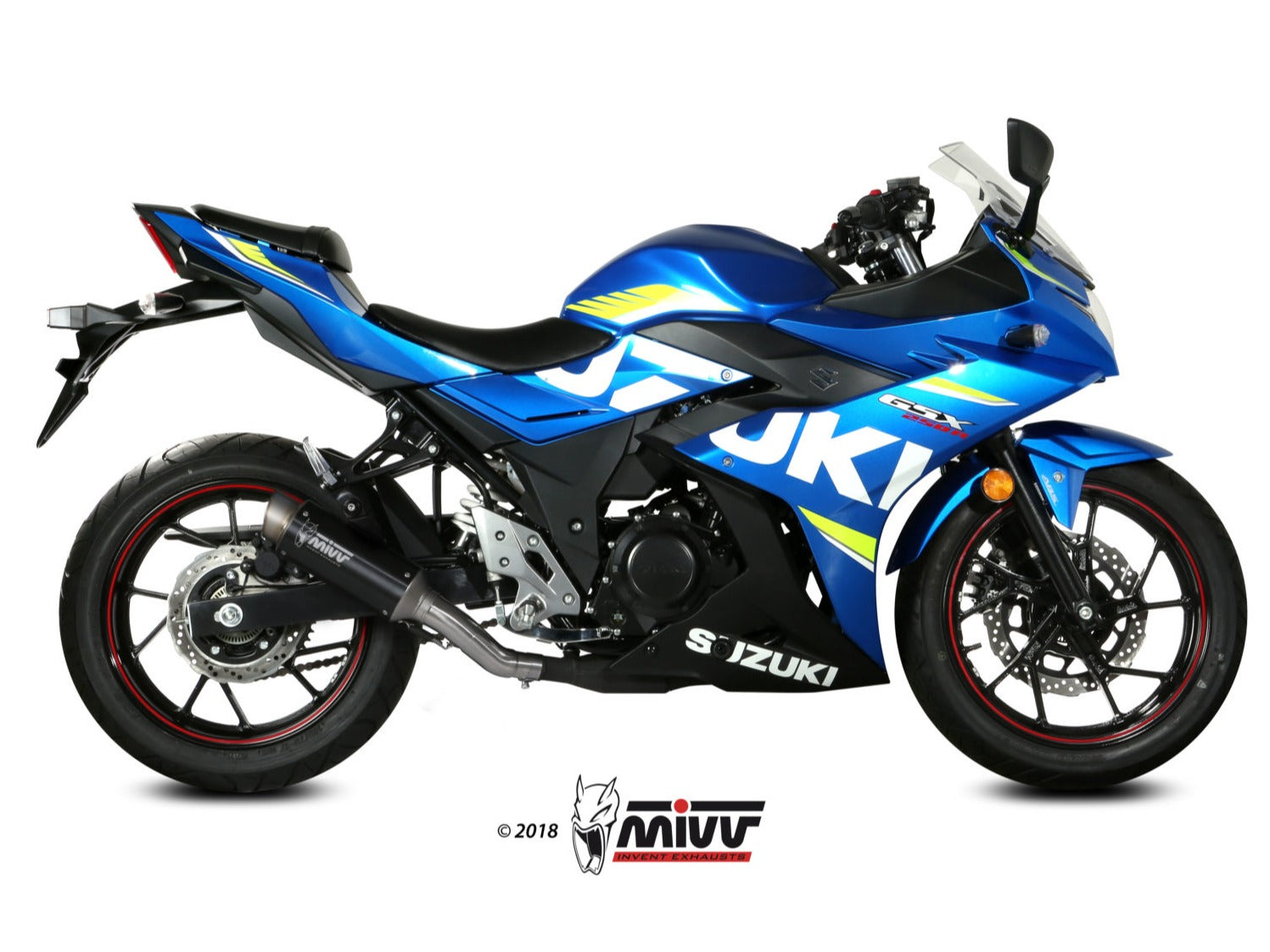 MIVV S.054 SUZUKI GSX 250 R ( 2017 / 20 ) Slip-on Exhaust "GP Pro" (black; approved) – Accessories in the 2WheelsHero Motorcycle Aftermarket Accessories and Parts Online Shop