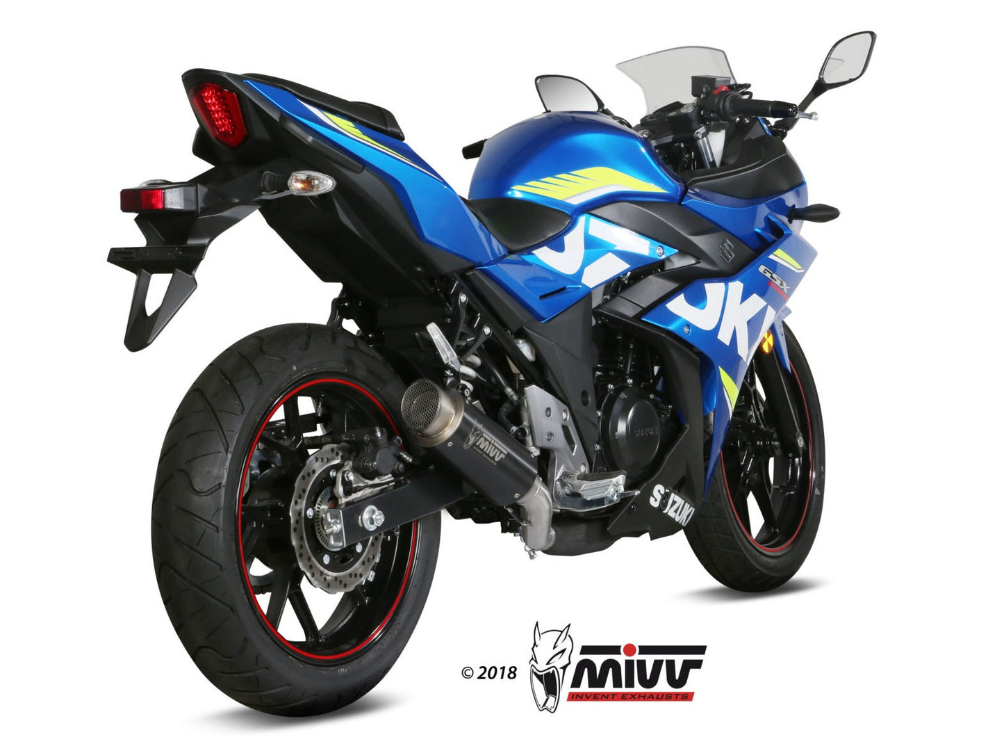MIVV S.054 SUZUKI GSX 250 R ( 2017 / 20 ) Slip-on Exhaust "GP Pro" (black; approved) – Accessories in the 2WheelsHero Motorcycle Aftermarket Accessories and Parts Online Shop