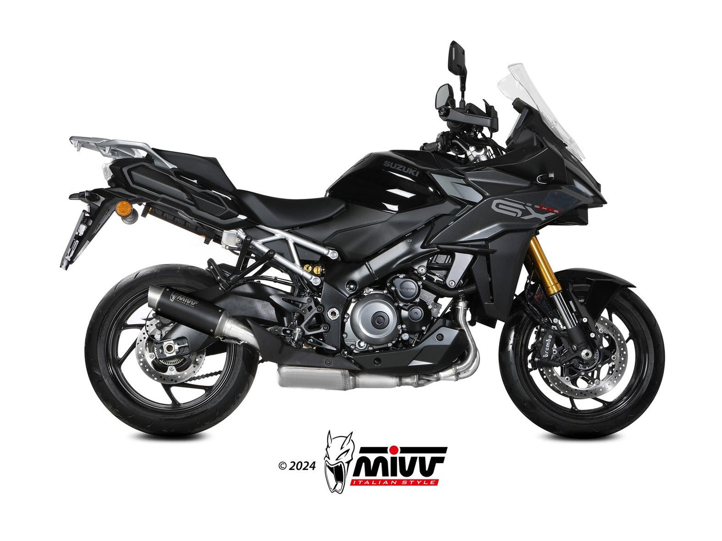 MIVV S.065 SUZUKI GSX-S GX ( 2024+ ) Slip-on Exhaust "GP Pro" (black; approved) – Accessories in the 2WheelsHero Motorcycle Aftermarket Accessories and Parts Online Shop