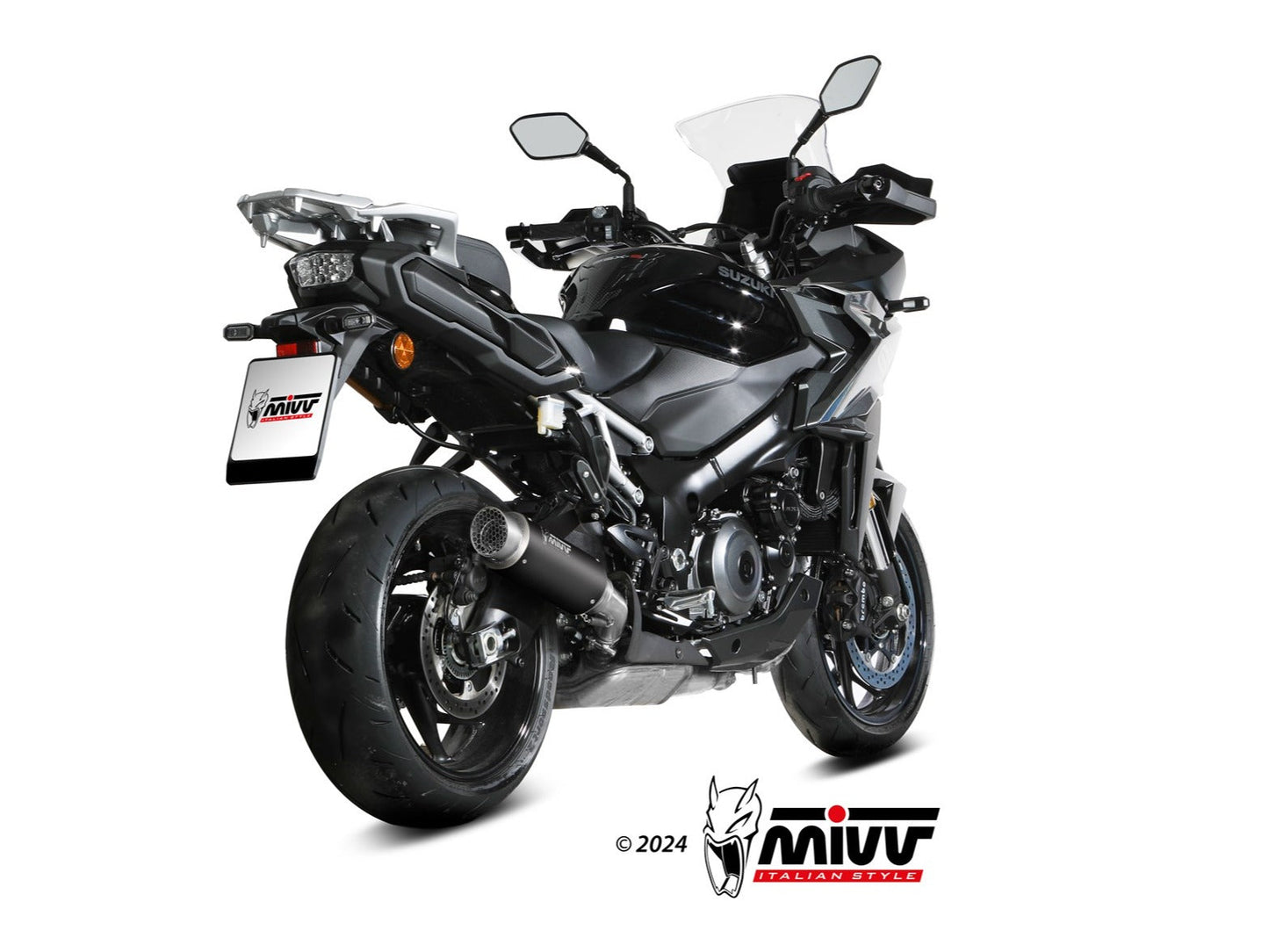 MIVV S.065 SUZUKI GSX-S GX ( 2024+ ) Slip-on Exhaust "GP Pro" (black; approved) – Accessories in the 2WheelsHero Motorcycle Aftermarket Accessories and Parts Online Shop