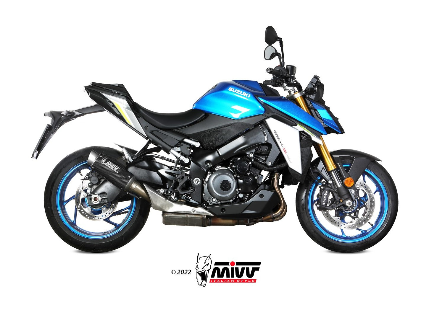 MIVV S.059 SUZUKI GSX-S 1000 / 950 ( 2021+ ) Slip-on Exhaust "GP Pro" (carbon; approved) – Accessories in the 2WheelsHero Motorcycle Aftermarket Accessories and Parts Online Shop