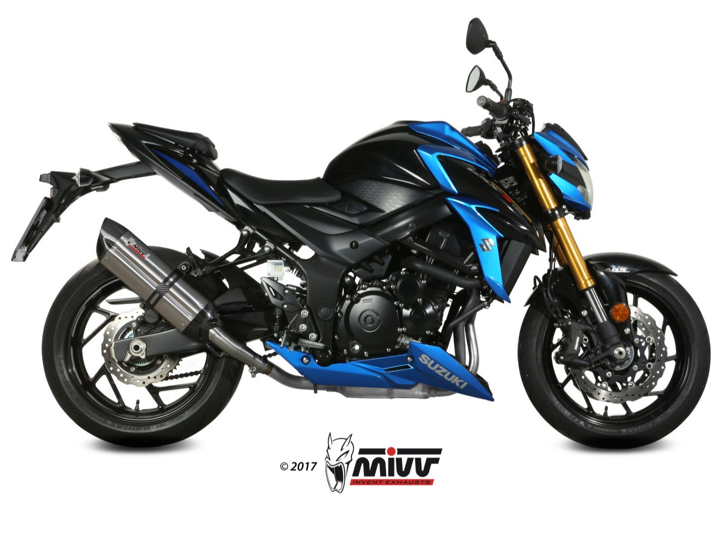 MIVV S.048 SUZUKI GSX-S 750 ( 2017 / 20 ) Slip-on Exhaust "Suono" (stainless steel; approved) – Accessories in the 2WheelsHero Motorcycle Aftermarket Accessories and Parts Online Shop