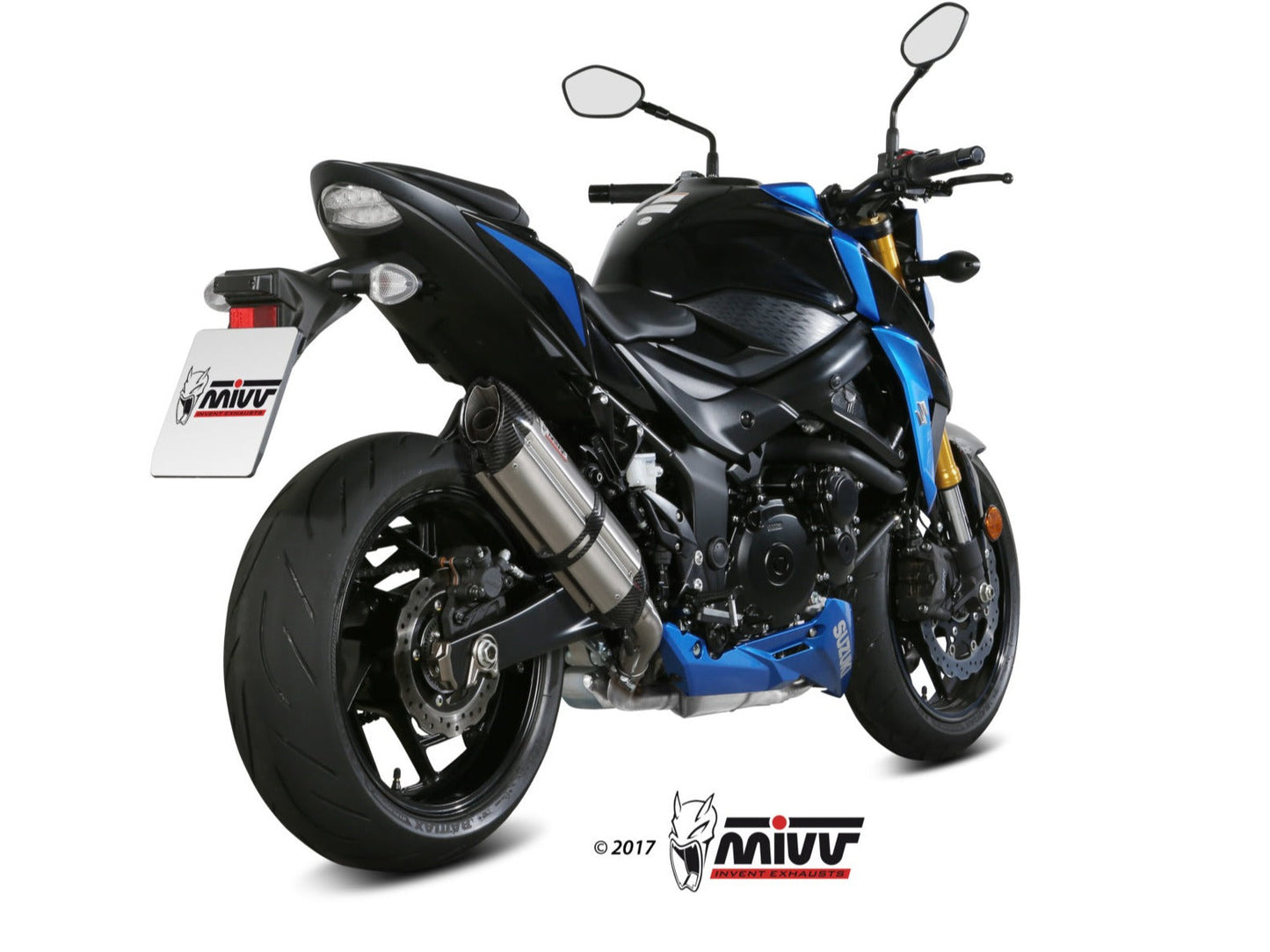 MIVV S.048 SUZUKI GSX-S 750 ( 2017 / 20 ) Slip-on Exhaust "Suono" (stainless steel; approved) – Accessories in the 2WheelsHero Motorcycle Aftermarket Accessories and Parts Online Shop