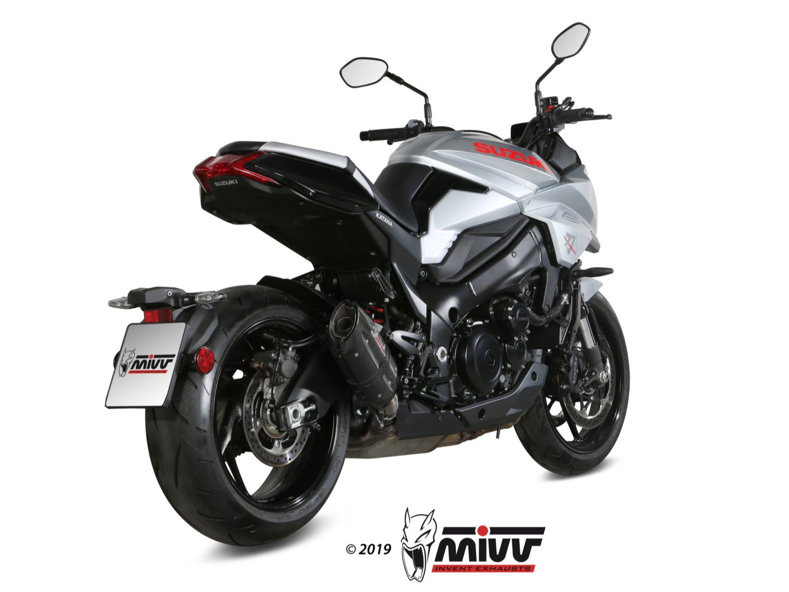 MIVV S.056 SUZUKI Katana ( 2019+ ) Slip-on Exhaust "Suono" (black; approved) – Accessories in the 2WheelsHero Motorcycle Aftermarket Accessories and Parts Online Shop