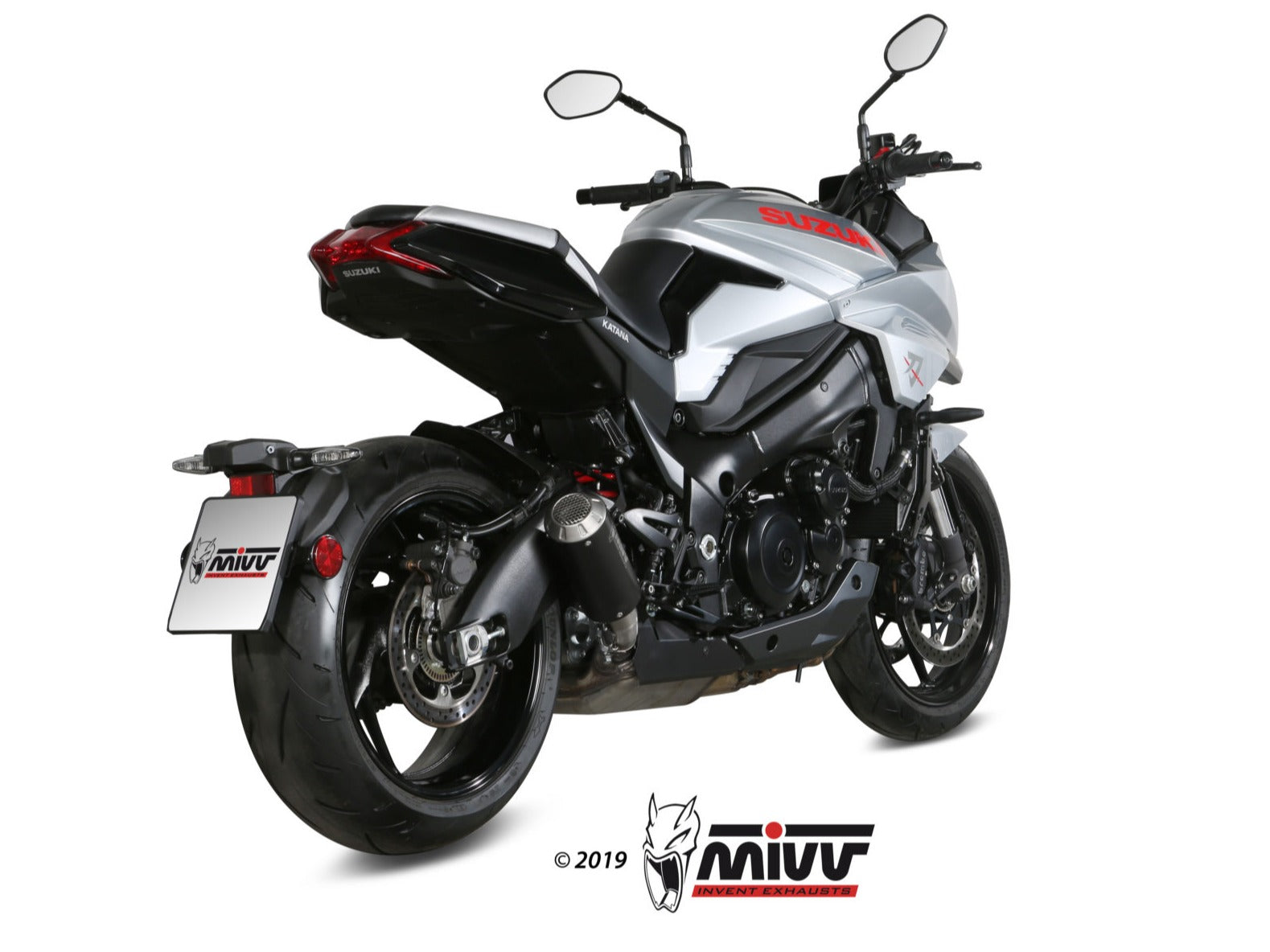 MIVV S.056 SUZUKI Katana ( 2019+ ) Slip-on Exhaust "MK3" (black; approved) – Accessories in the 2WheelsHero Motorcycle Aftermarket Accessories and Parts Online Shop