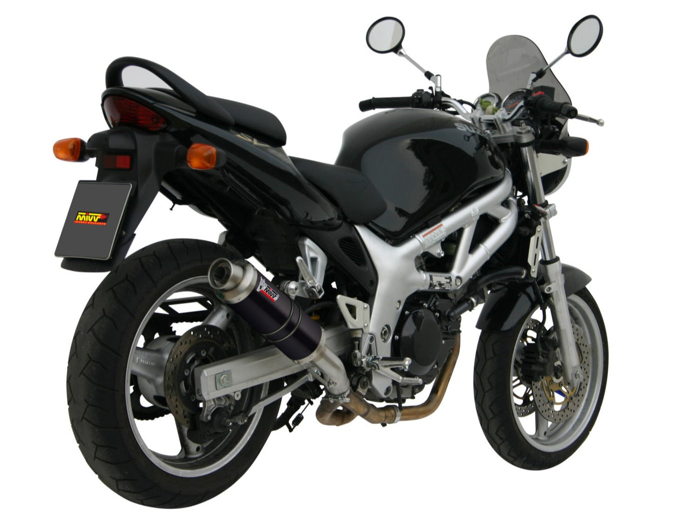 MIVV S.004 SUZUKI SV 650 ( 1999 / 2002 ) Slip-on Exhaust "GP" (black; approved) – Accessories in the 2WheelsHero Motorcycle Aftermarket Accessories and Parts Online Shop