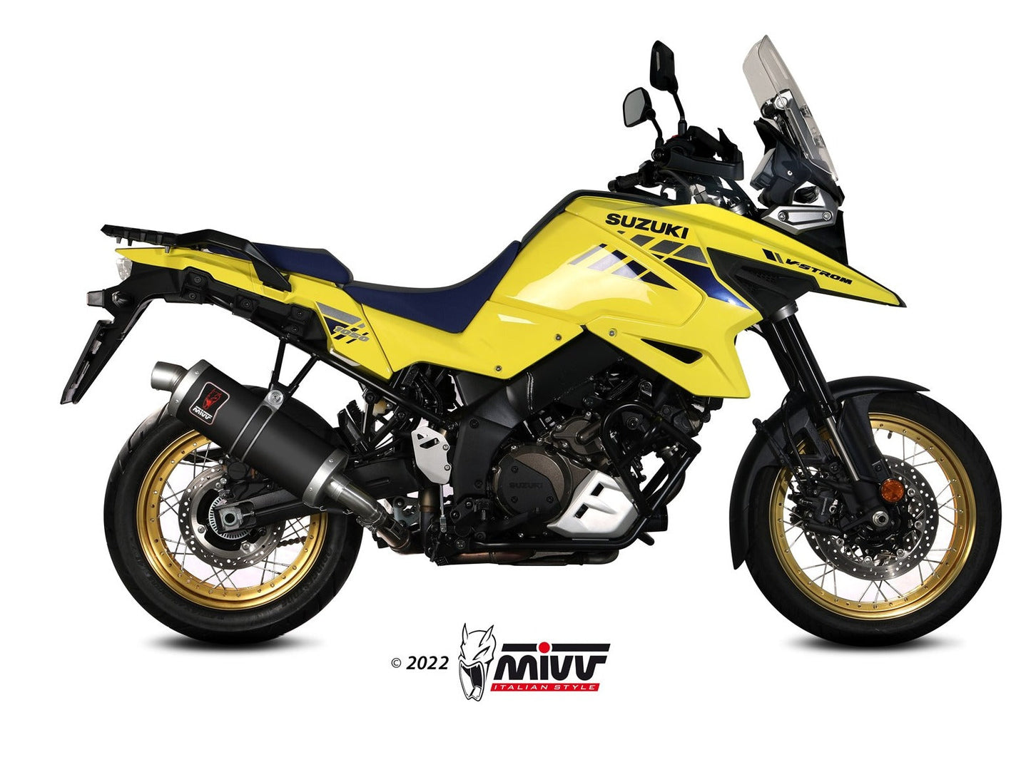 MIVV S.042 SUZUKI V-Strom 1050 ( 2020+ ) Slip-on Exhaust "Dakar" (black; approved) – Accessories in the 2WheelsHero Motorcycle Aftermarket Accessories and Parts Online Shop