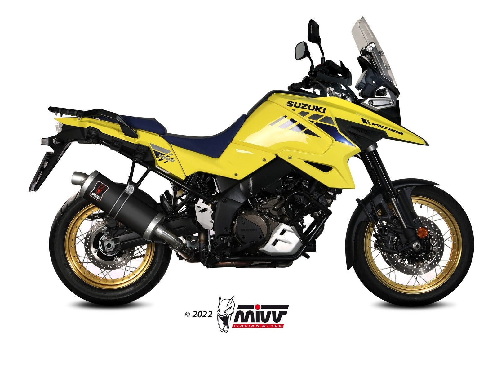 MIVV S.042 SUZUKI V-Strom 1050 ( 2020+ ) Slip-on Exhaust "Dakar" (black; approved) – Accessories in the 2WheelsHero Motorcycle Aftermarket Accessories and Parts Online Shop